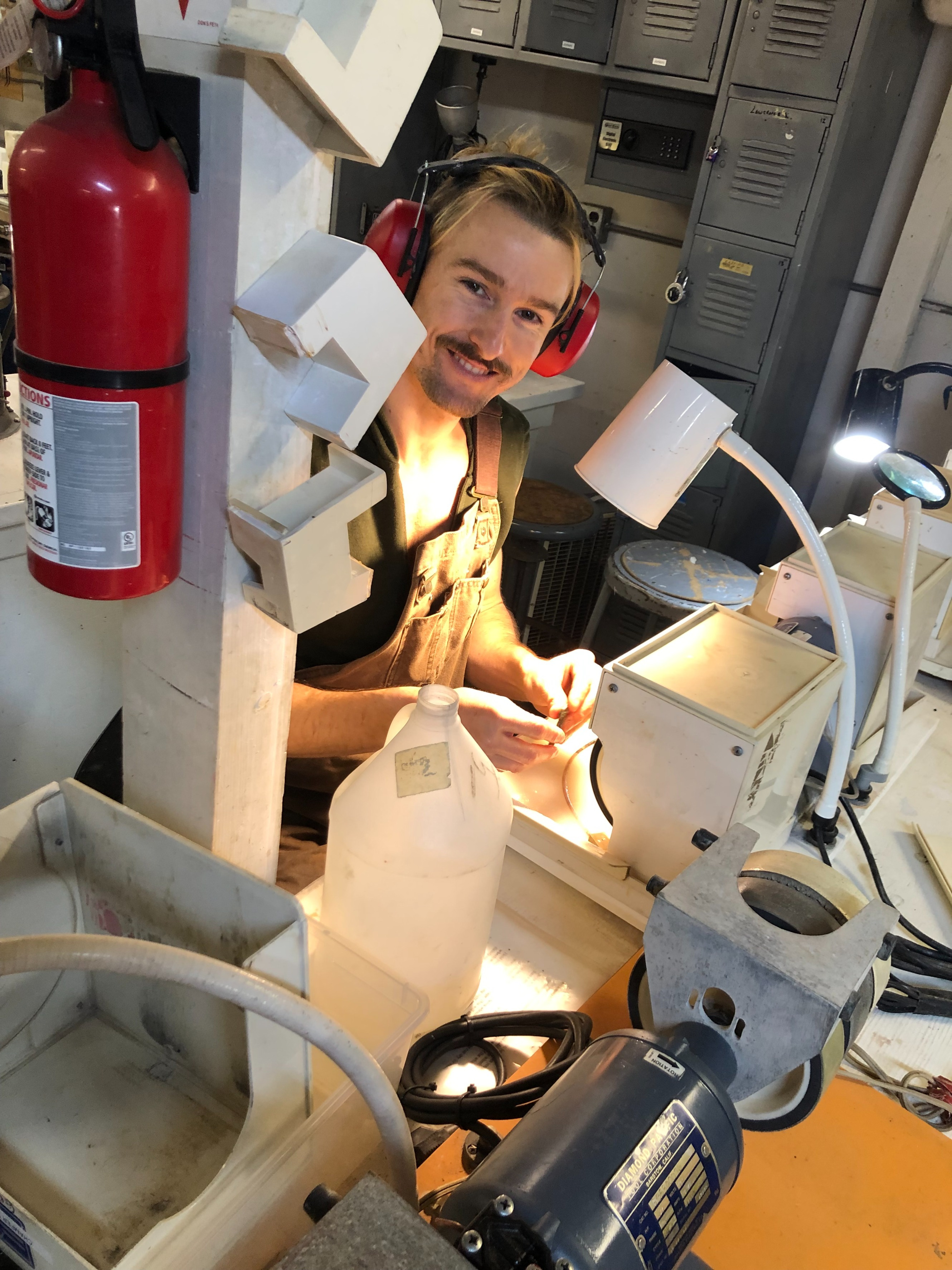 Member working on a Genie.