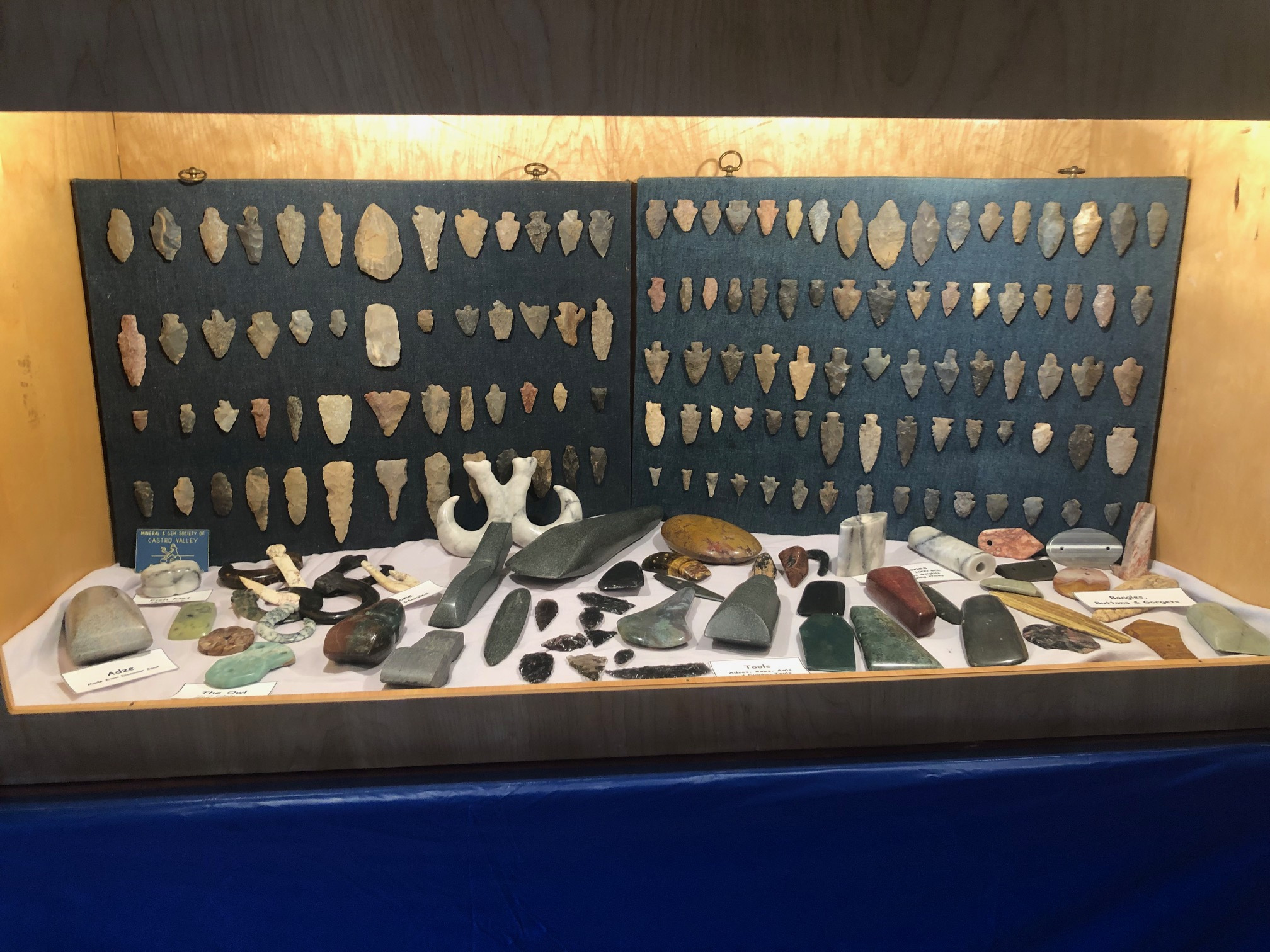 Phil's stone tool replicas.