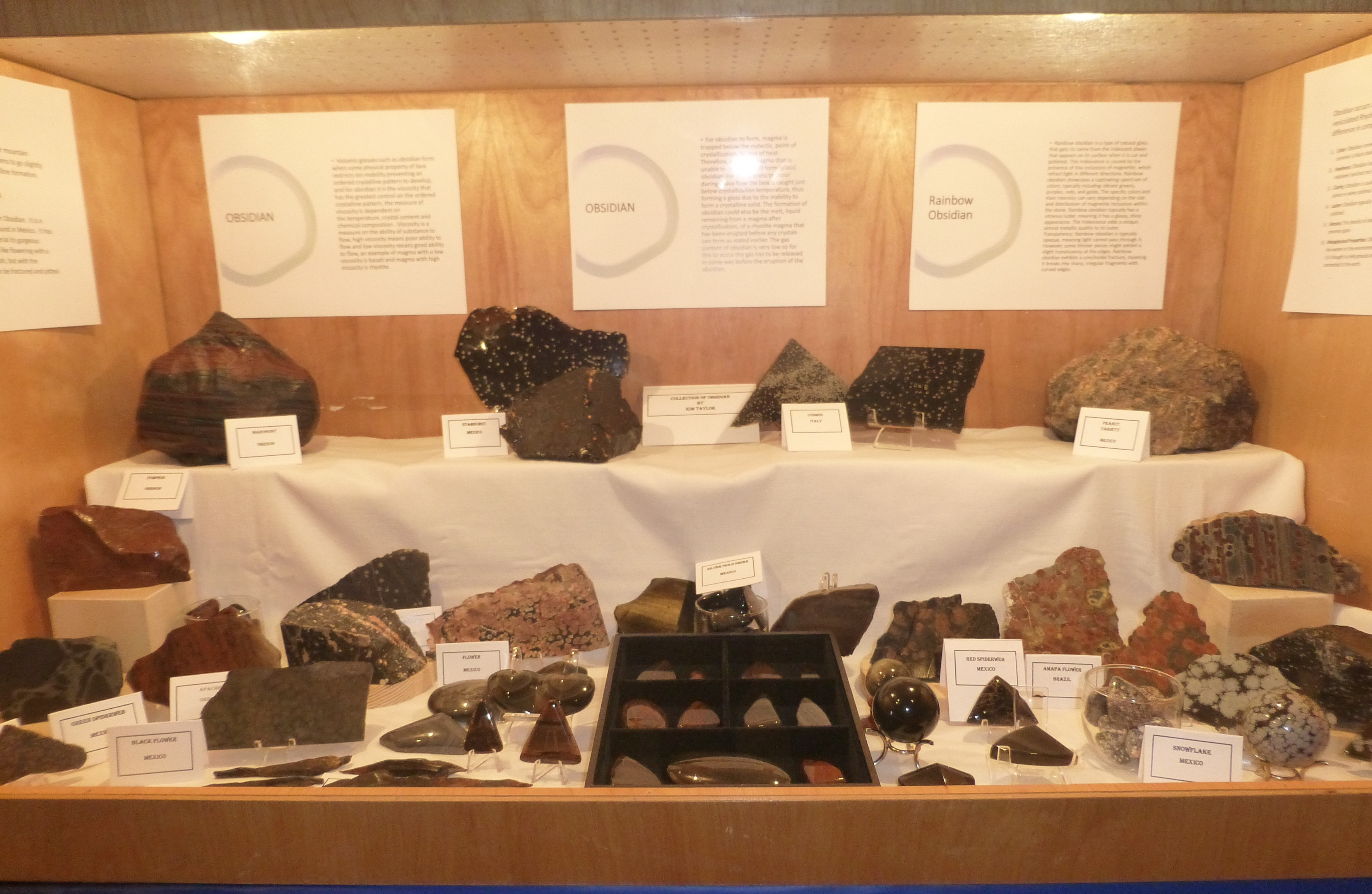 Kim Taylor's Obsidian Display Case.